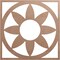 Ekena Millwork Blume Wood Fretwork Pierced Ceiling Medallion, Wood (Paint Grade), 32"OD x 11 1/8"ID x 3/8"T CMWP32X32X0375BLMF - alternate 1